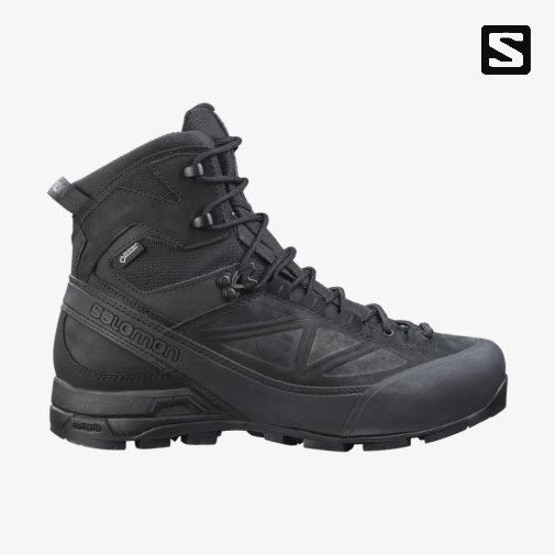 Salomon X Alp GTX Forces Men's Tactical Boots Black | CA 72E46